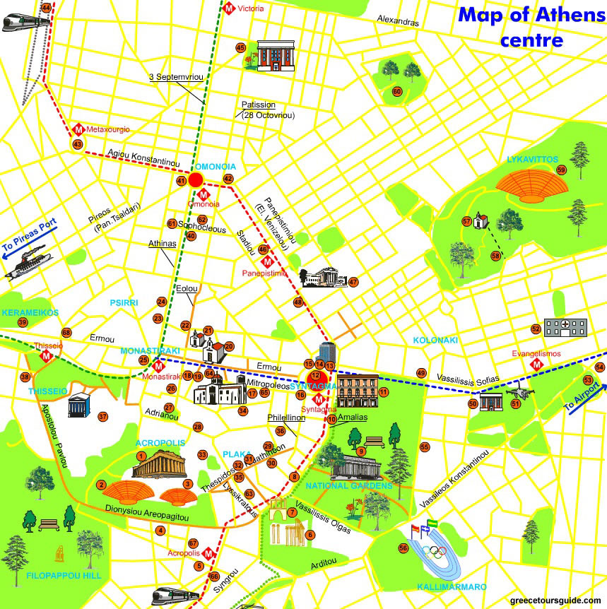 Athens Travel Map Tsc 1 2 
