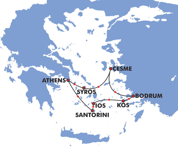 5 Day Idyllic Greek Islands Cruise Greece Tour Specialist